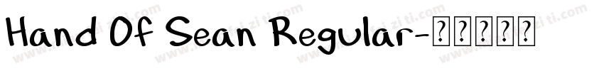 Hand Of Sean Regular字体转换